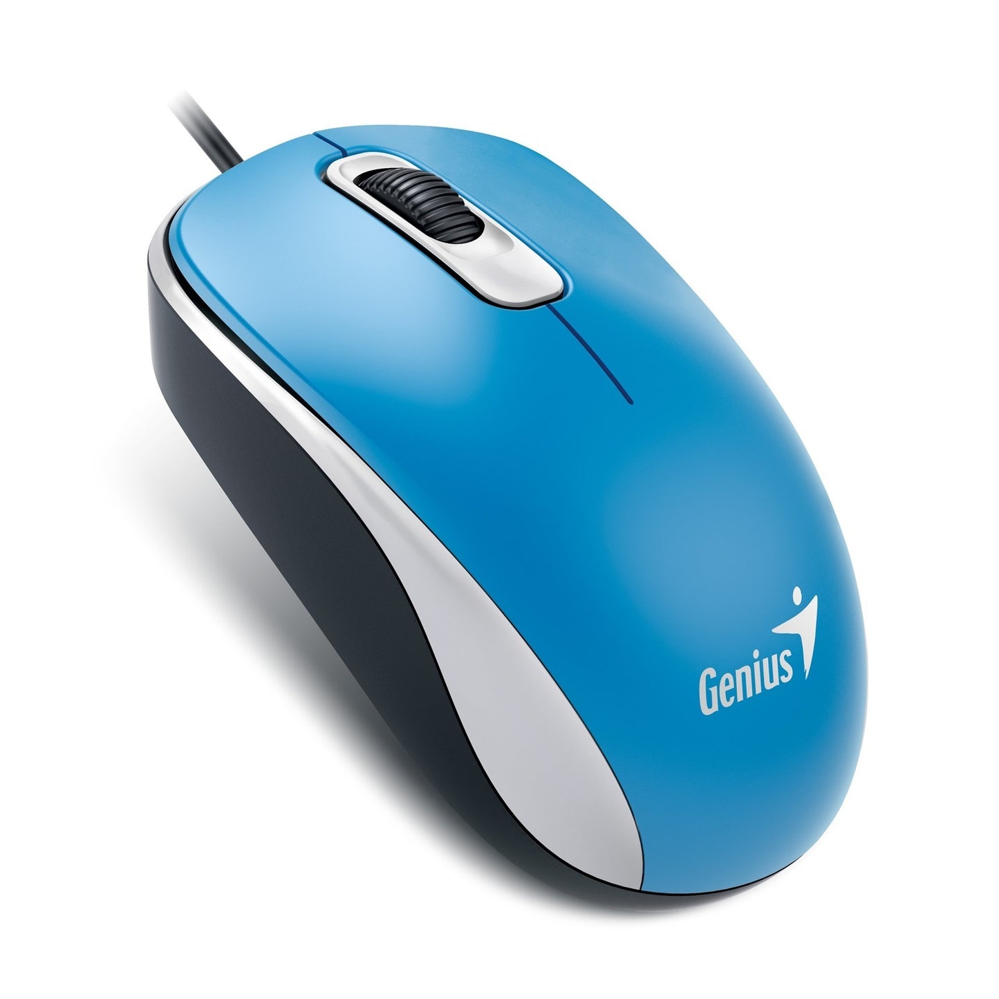 Genius DX-110 Wired USB Optical Mouse 1000 DPI 3 Button Scroll Plug & Play Blue