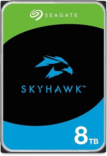 Seagate ST8000VX010 SkyHawk 8TB SATA Hard Drive w/ 5400RPM 6Gb/s 256MB Cache