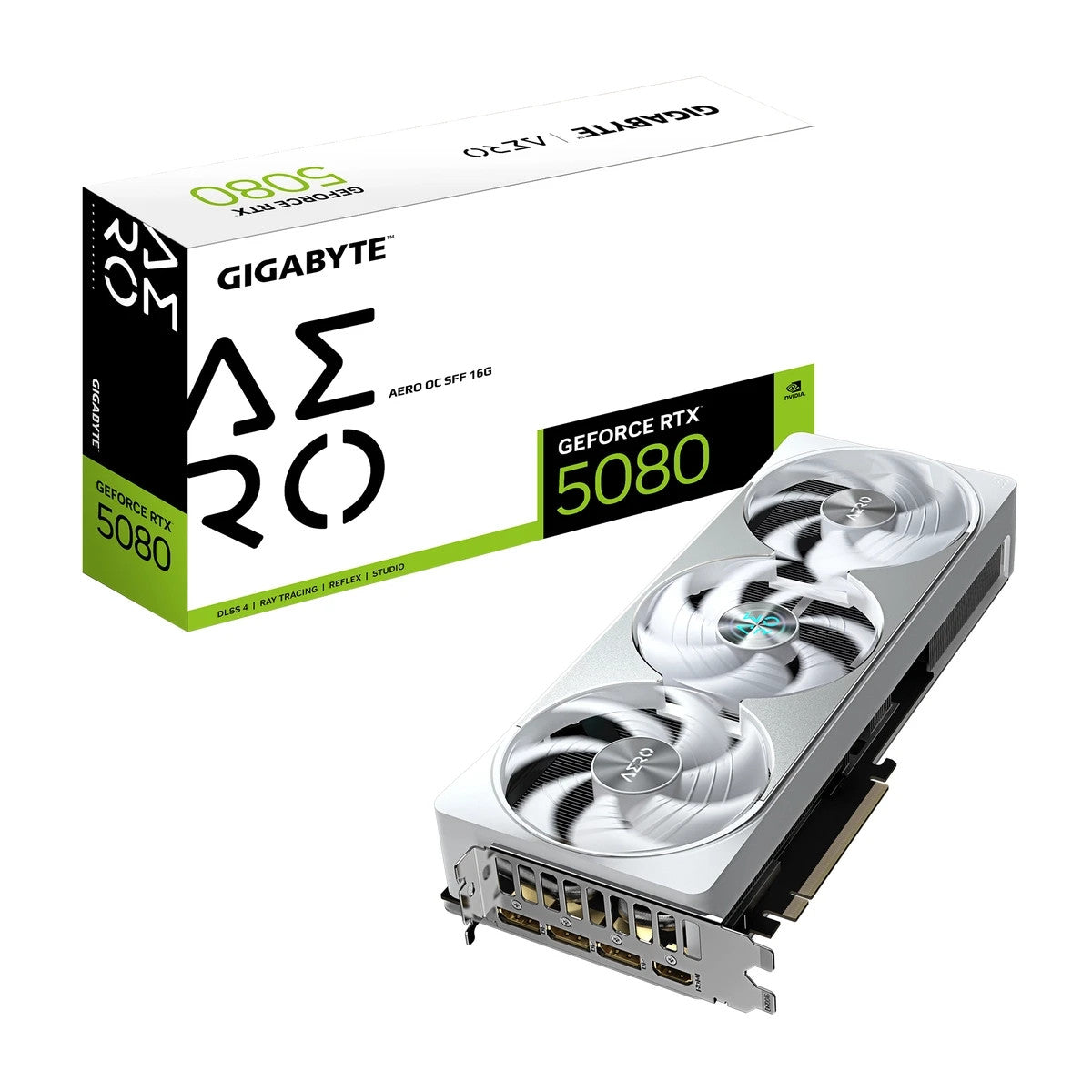 GIGABYTE GeForce RTX 5080 AERO OC SFF 16G Graphics Card - 16GB GDDR7, 256bit, P
