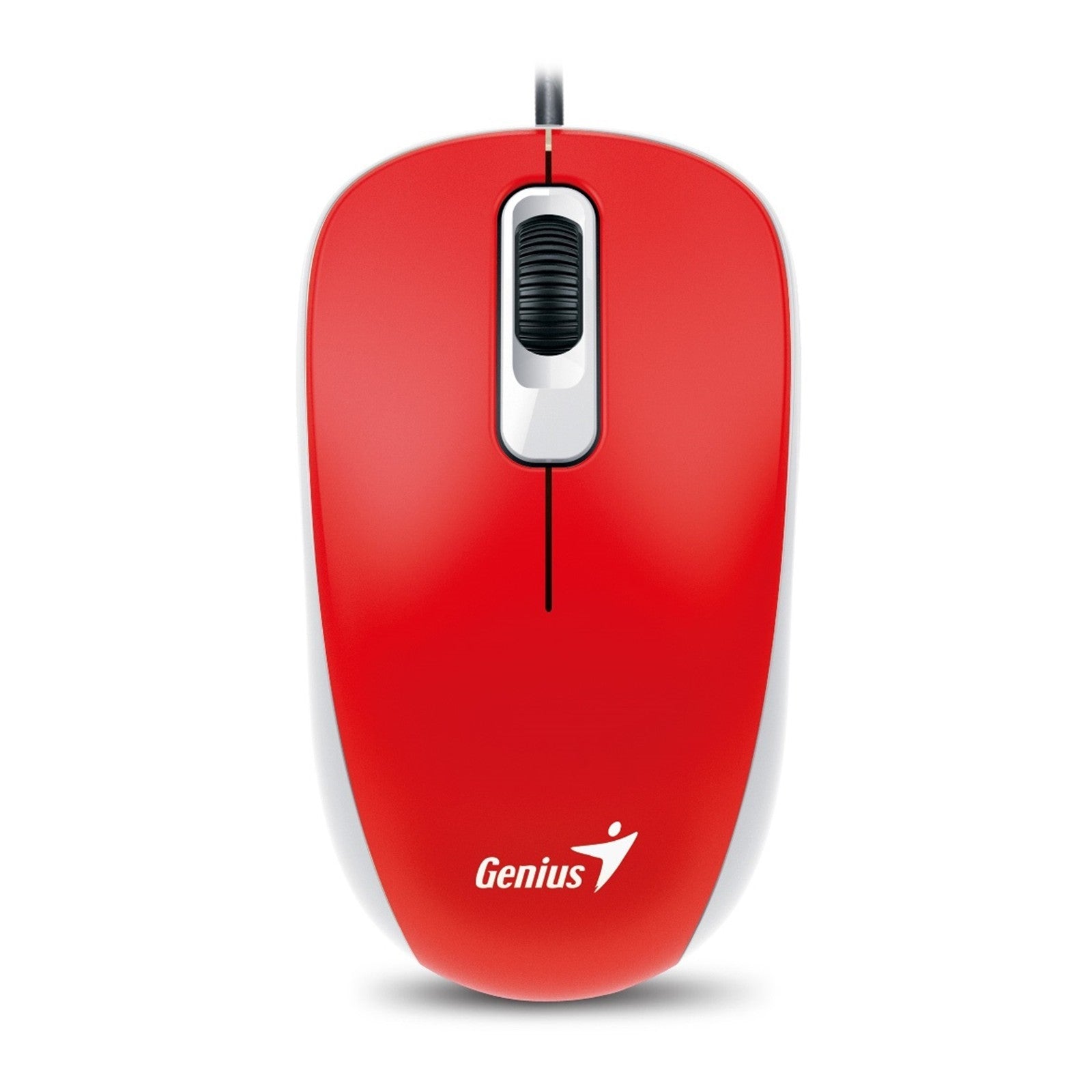 Genius DX-110 USB Optical Mouse 1000 DPI Red 3 Button Scroll Wheel