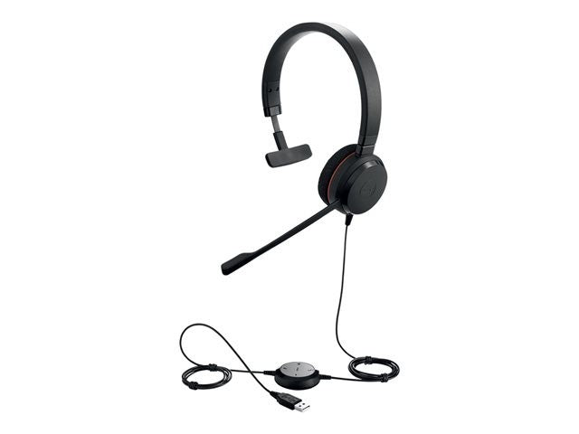 Jabra Evolve 20 Mono On Ear Headset - Black (4993823109)