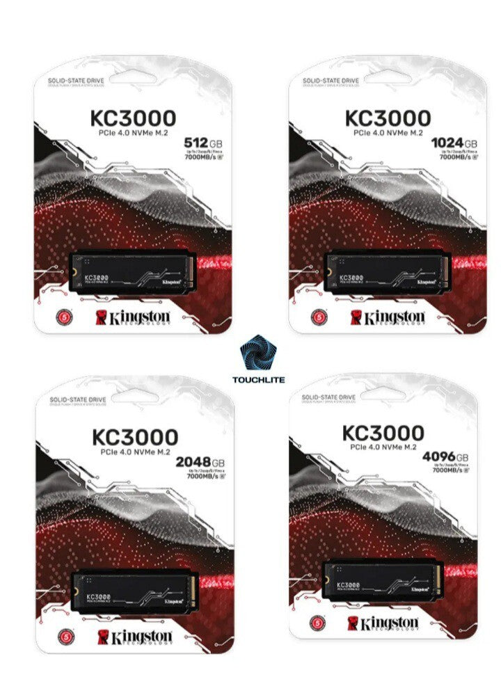 Kingston KC3000  M2 NVMe SSD -2048G, 1024 GB, 512 GB  - PCIe 4.0 