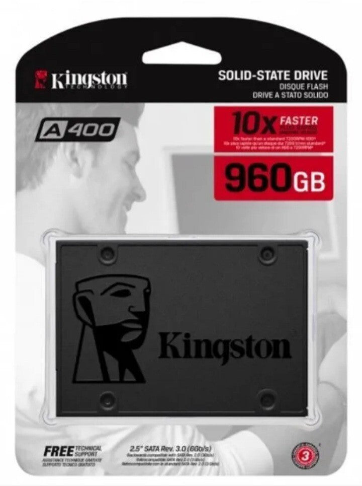 Kingston SSD A400 1TB 960GB 480GB 240GB 120GB SATA III 2.5" Solid State Drive.