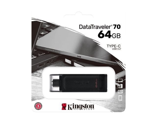 Kingston DataTraveler 70 USB-C 64GB Flash Drive - DT70/64GB