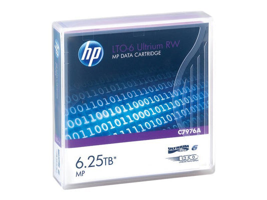 HP C7976A LTO-6 Ultrium 6.25TB Data Cartridge - Blue