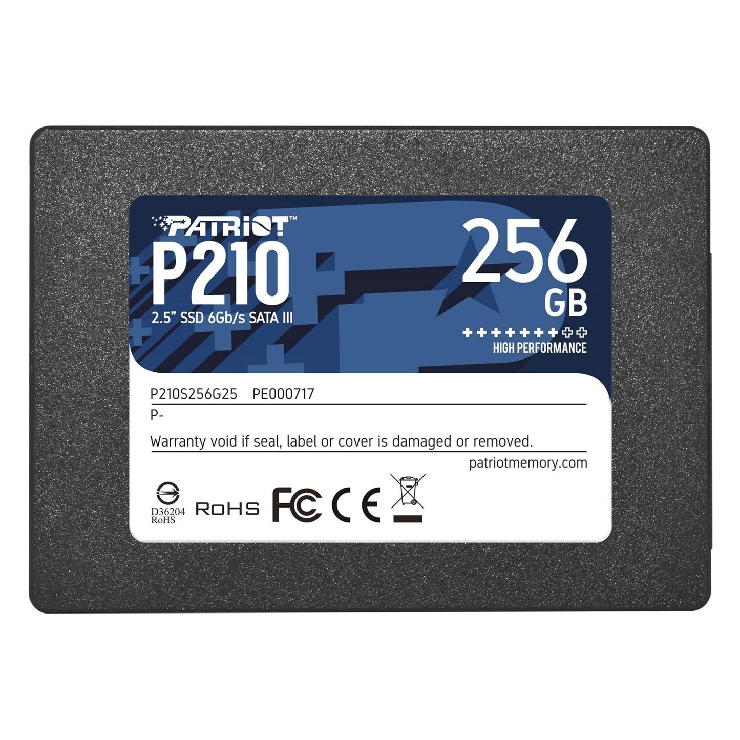 Patriot P210 SSD 256Gb Sata 3 Internal Solid State Drive 2.5”