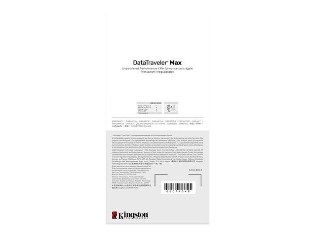 Kingston DataTraveler Max 256GB USB-C Flash Drive (DTMAX/256GB)