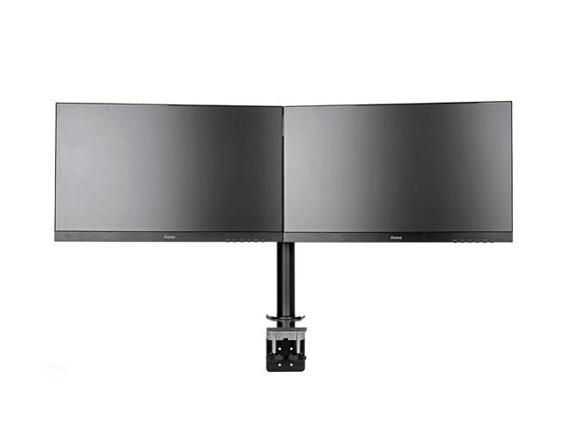 Iiyama DS1002C-B1 mounting kit - adjustable arm - for 2 monitors - black