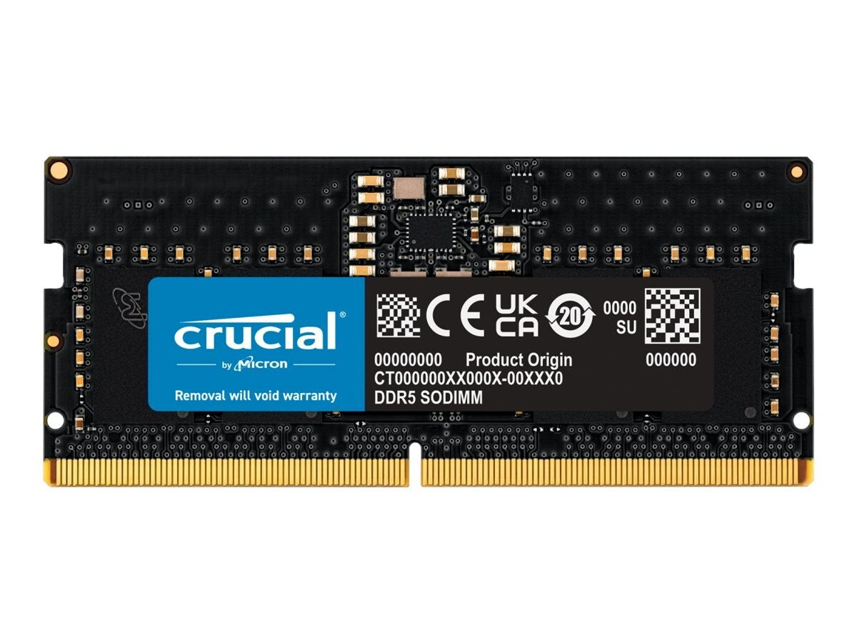 Crucial - DDR5 - module - 8 GB - SO-DIMM 262-pin -  CT8G48C40S5