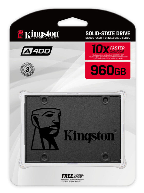 Kingston SSD A400 1TB 960GB 480GB 240GB 120GB SATA III 2.5" Solid State Drive.
