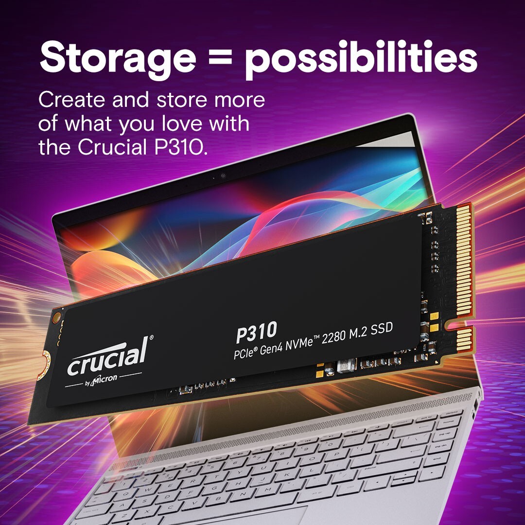 Crucial P310 - SSD - 500 GB - PCIe 4.0 x4 (NVMe)