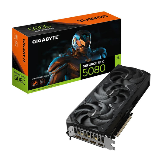 GIGABYTE GeForce RTX 5080 WINDFORCE OC SFF 16G Graphics Card - 16GB GDDR7, 256bi