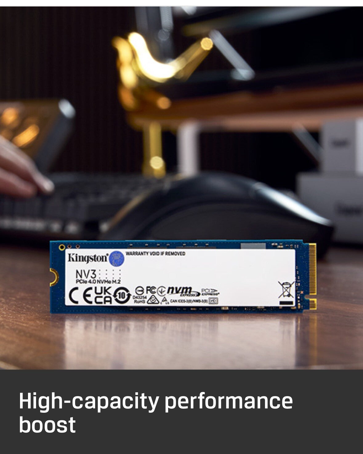 Kingston NV3 - SSD 2TB,1TB,500GB,250 GB - PCIe 4.0 x4 (NVMe)