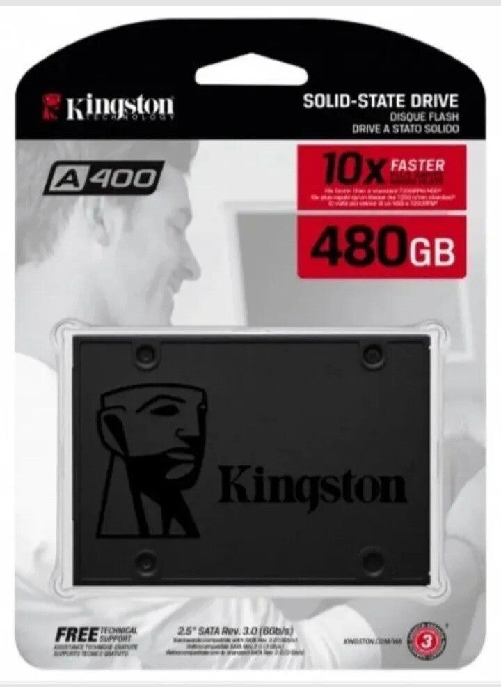 Kingston SSD 480GB  A400 SATA III 6GB/s 2.5" Solid State Drive.Brand new.