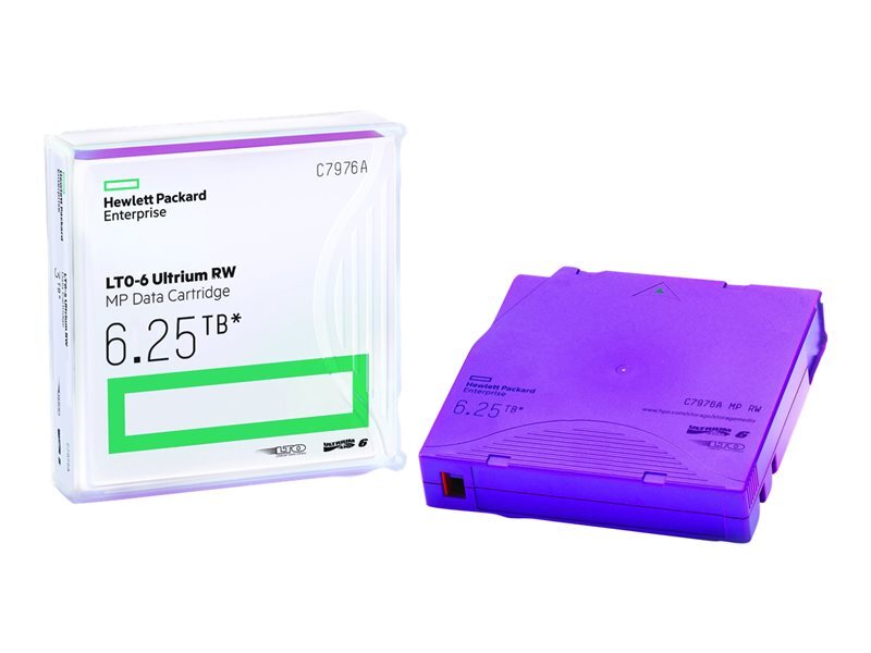 HP C7976A LTO-6 Ultrium 6.25TB Data Cartridge - Blue