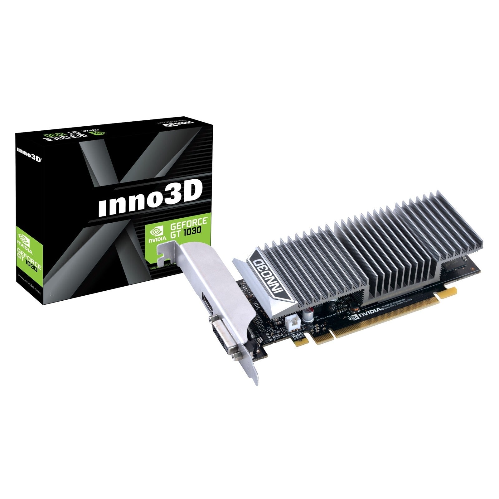 Inno3D Nvidia GeForce GT 1030 2GB GDDR5 Low Profile Fanless Graphics Card