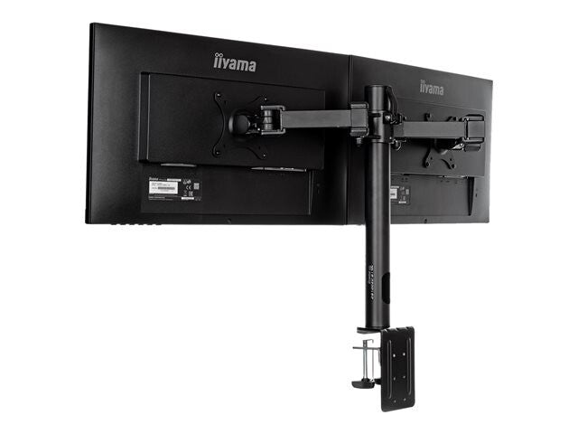 Iiyama DS1002C-B1 mounting kit - adjustable arm - for 2 monitors - black