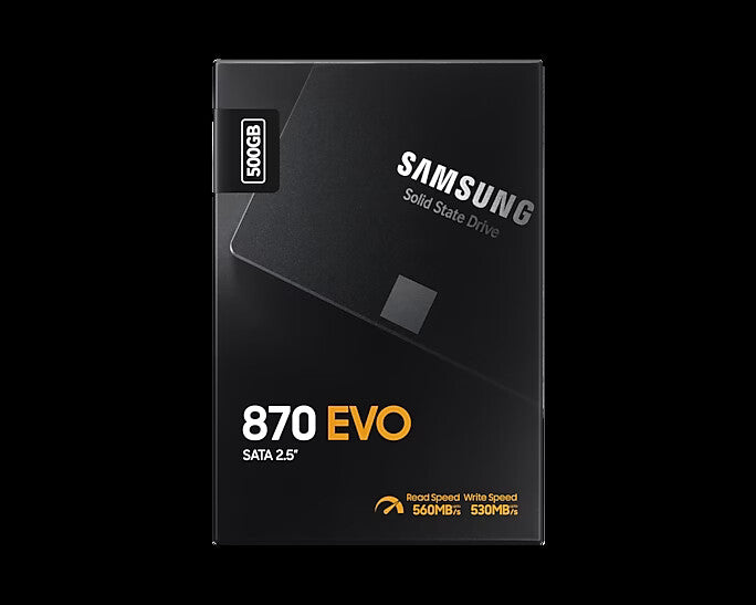 Samsung 870 EVO 500GB 2.5" SATA III Internal SSD (MZ-77E500B/EU)