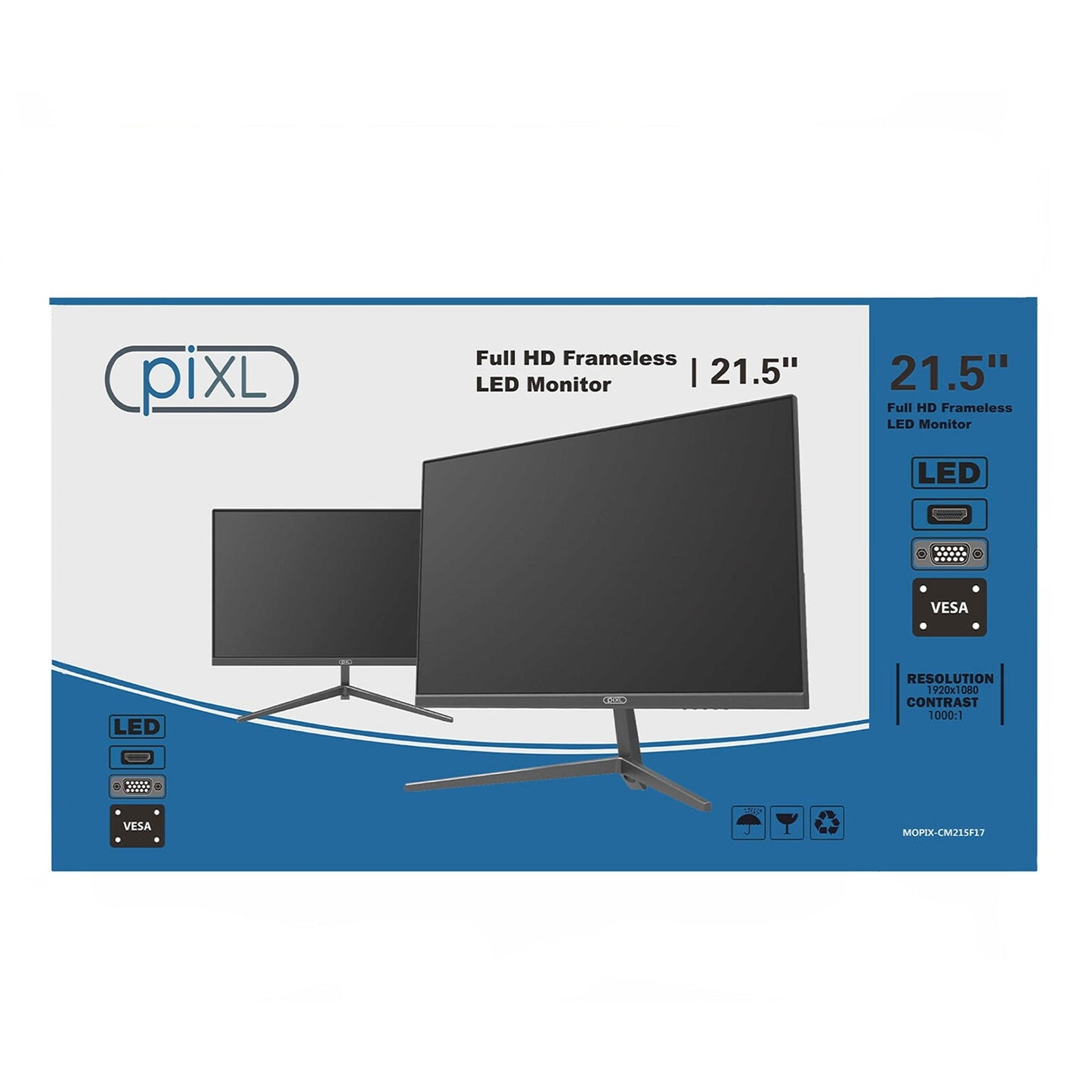 PiXL CM215F17 21.5 Inch Frameless LED Monitor