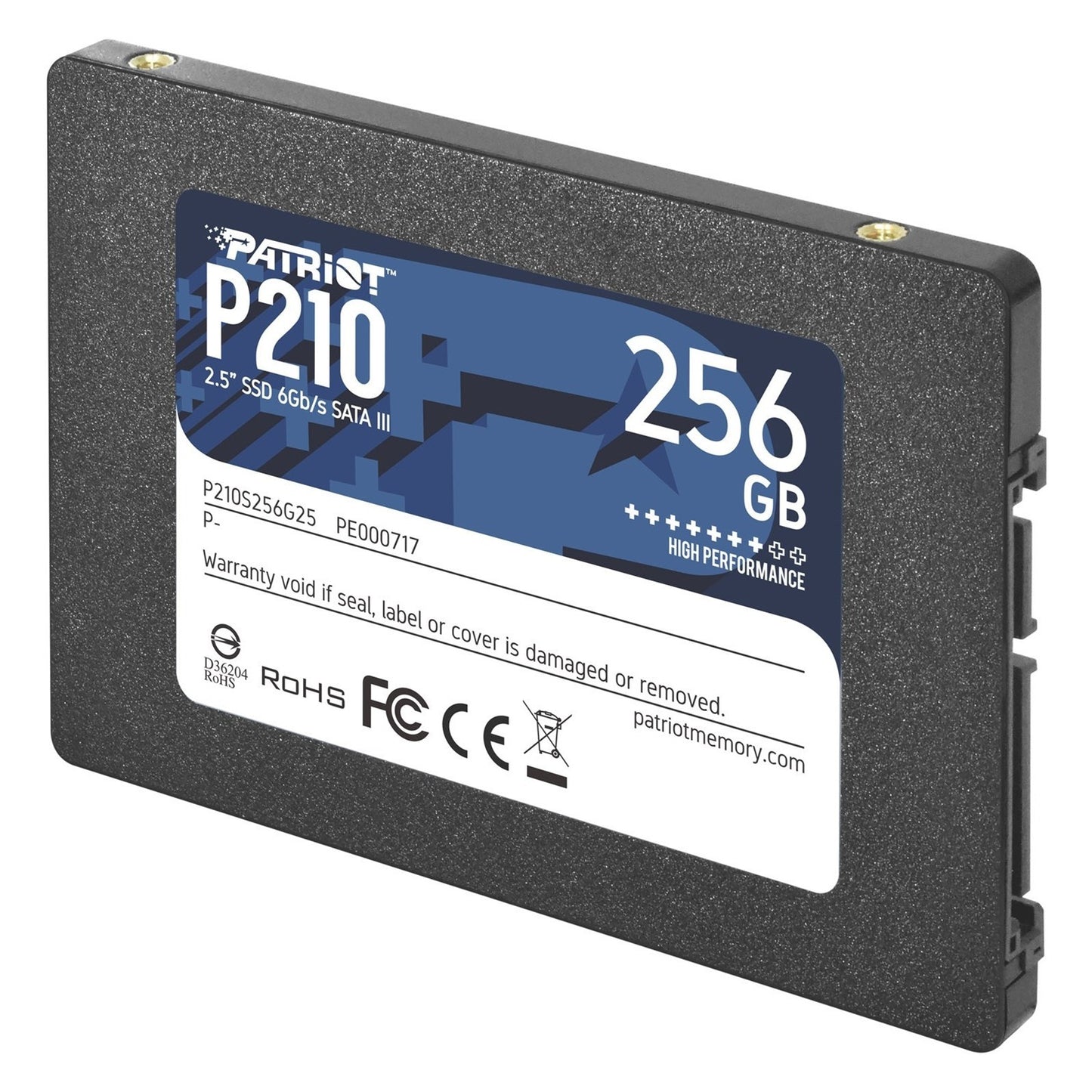 Patriot P210 SSD 256Gb Sata 3 Internal Solid State Drive 2.5”