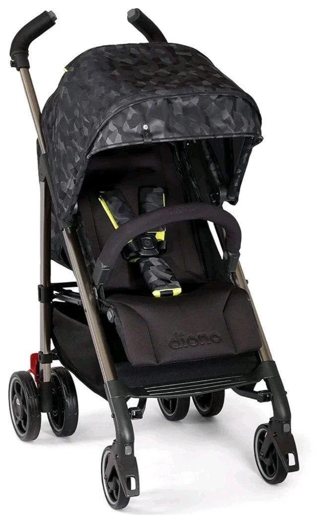Diono Flexa Luxe Black Platinum, City Ready Umbrella Stroller - Black Camo