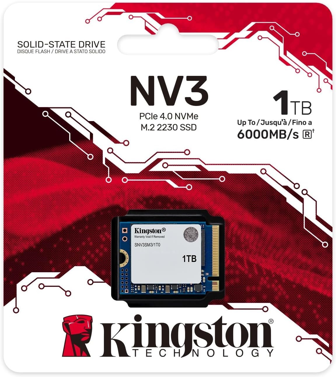 Kingston NV3 - SSD - 500GB 1TB 2 TB - PCIe 4.0 x4 (NVME)
