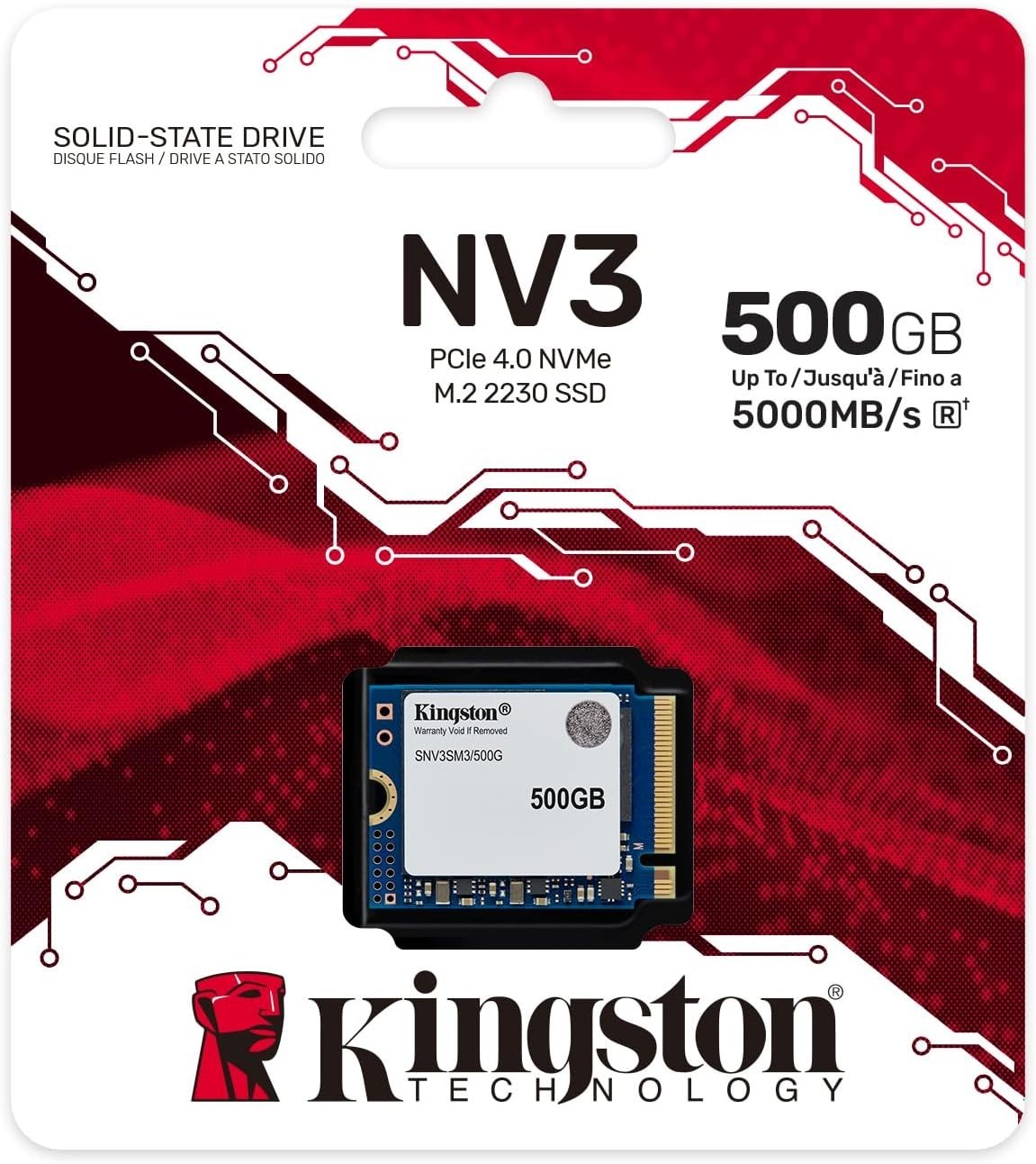 Kingston NV3 - SSD - 500GB 1TB 2 TB - PCIe 4.0 x4 (NVME)
