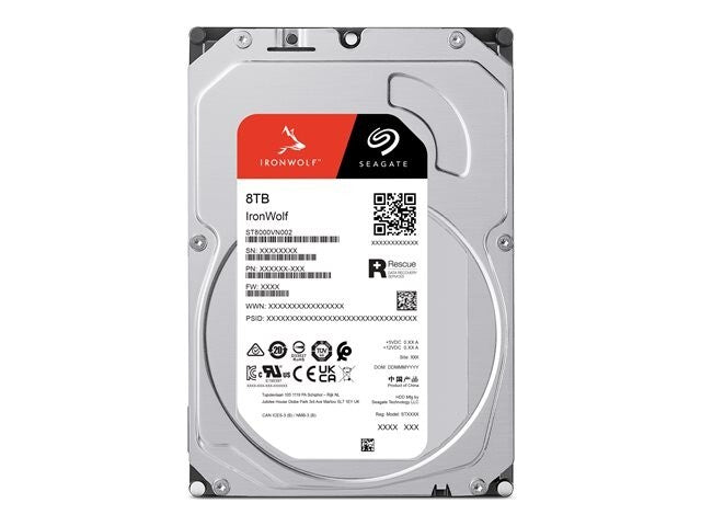 Seagate IronWolf ST8000VN002 - hard drive - 8 TB - SATA 6Gb/s