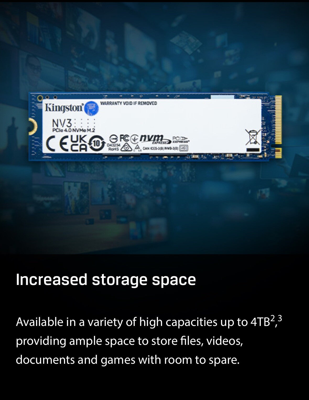 Kingston NV3 1TB M.2 Internal SSD