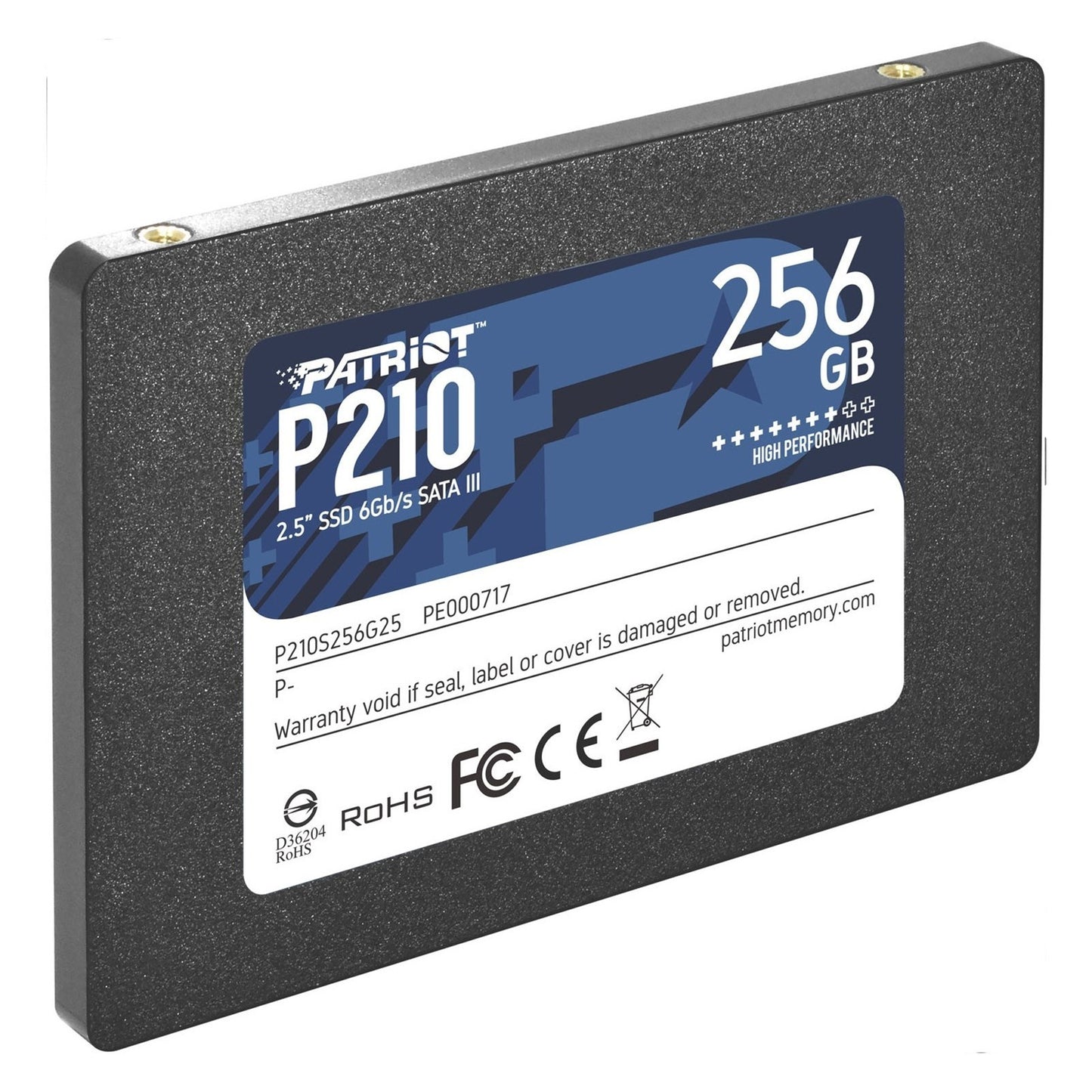 Patriot P210 SSD 256Gb Sata 3 Internal Solid State Drive 2.5”