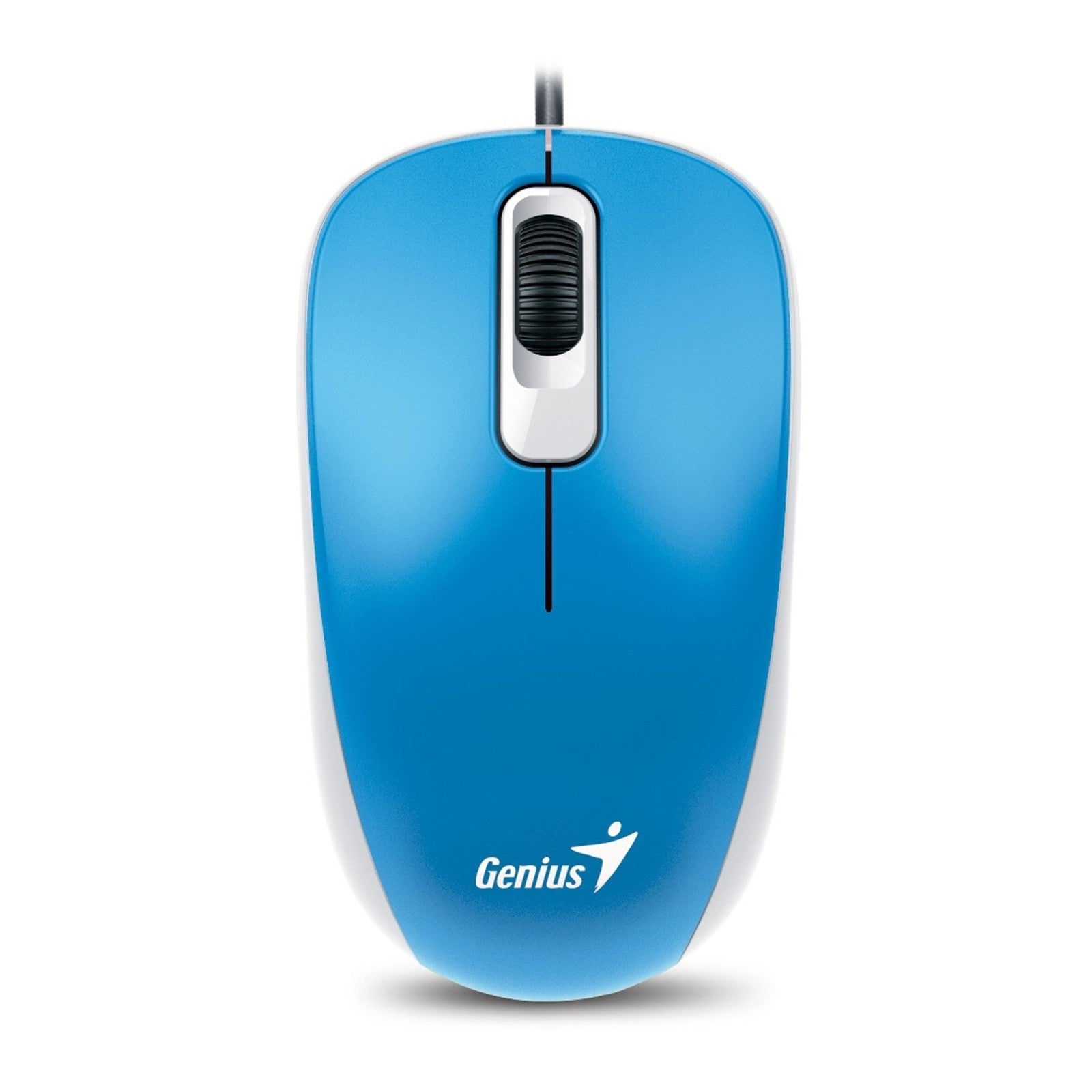 Genius DX-110 Wired USB Optical Mouse 1000 DPI 3 Button Scroll Plug & Play Blue