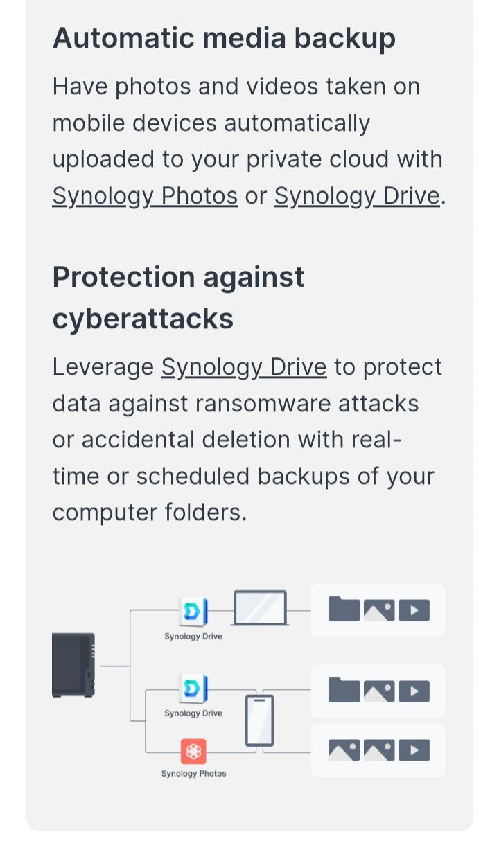 Synology Disk Station DS223 - NAS server - 2 bays - SATA 6Gb/s - RAID 0, 