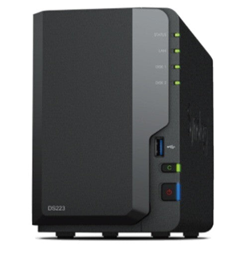 Synology Disk Station DS223 - NAS server - 2 bays - SATA 6Gb/s - RAID 0, 