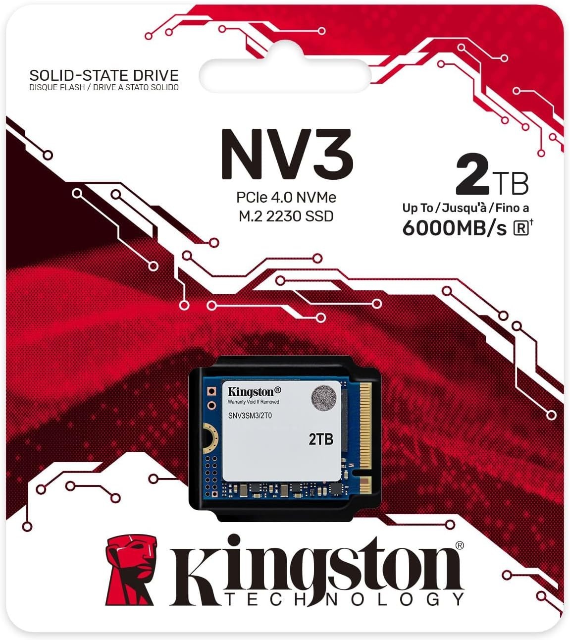Kingston NV3 - SSD - 500GB 1TB 2 TB - PCIe 4.0 x4 (NVME)