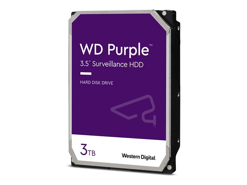 WD Purple WD33PURZ - hard drive - 3 TB - surveillance - SATA 6Gb/s