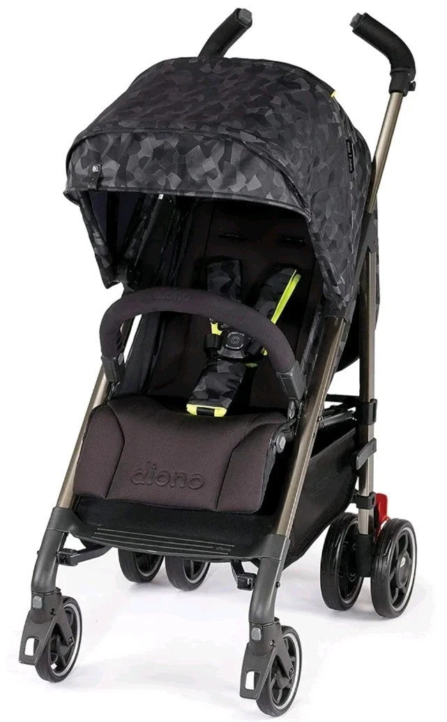 Diono Flexa Luxe Black Platinum, City Ready Umbrella Stroller - Black Camo