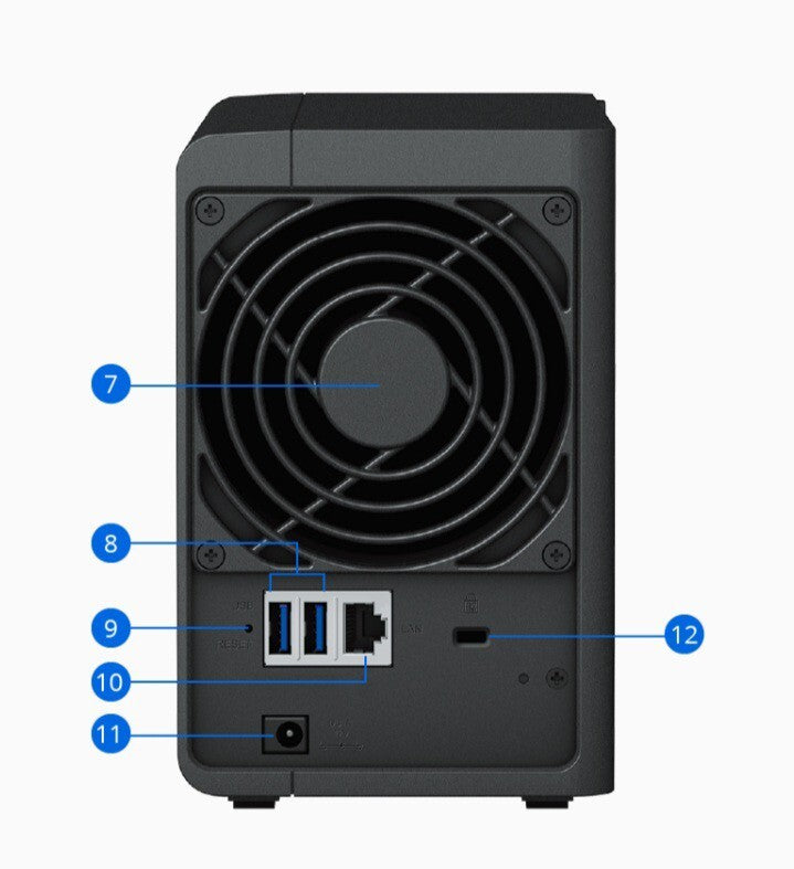 Synology Disk Station DS223 - NAS server - 2 bays - SATA 6Gb/s - RAID 0, 