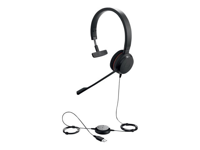 Jabra Evolve 20 Mono On Ear Headset - Black (4993823109)