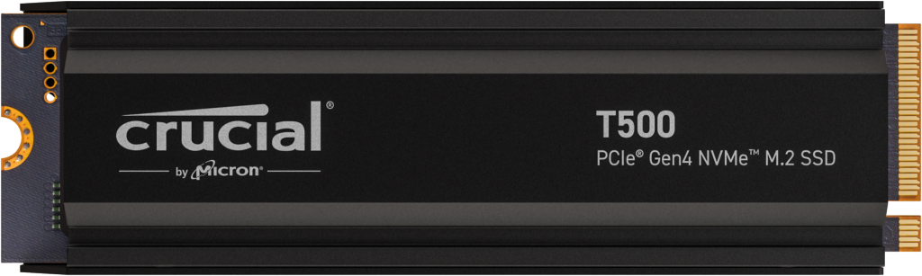 Crucial T500 1TB M.2 NVMe Internal SSD with Heatsink (CT1000T500SSD5)