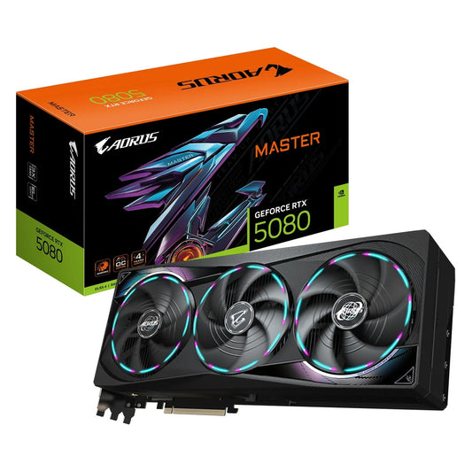 Gigabyte Nvidia Geforce Rtx 5080 Aorus Master 16G Graphics Card 16Gb Gddr7 10752