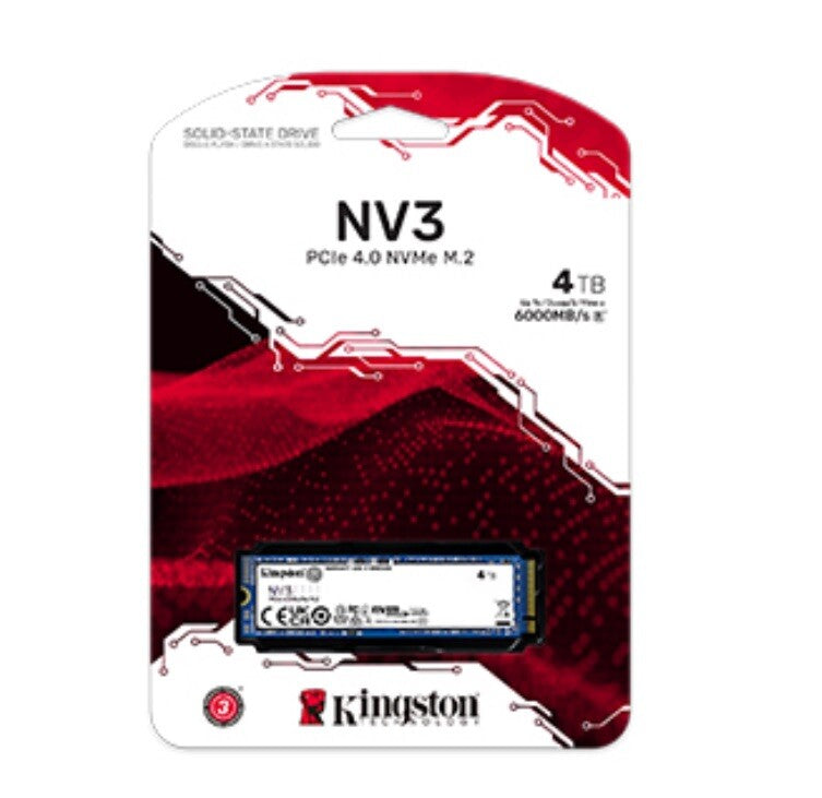 Kingston NV3 - SSD 2TB,1TB,500GB,250 GB - PCIe 4.0 x4 (NVMe)