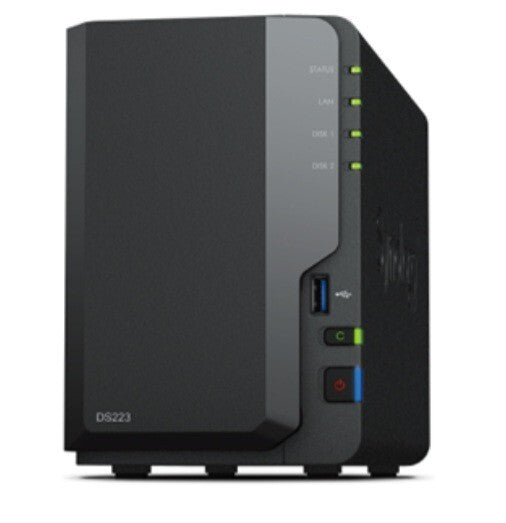 Synology Disk Station DS223 - NAS server - 2 bays - SATA 6Gb/s - RAID 0, 