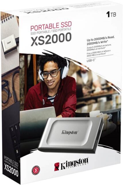 Kingston XS2000 1TB External SSD USB 3.2 Gen 2 Portable Solid State Drive