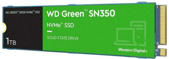 WD Green SN350 NVMe SSD WDS100T3G0C - SSD - 1 TB - PCIe 3.0 x4 (NVMe)